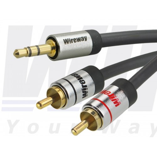 WIREWAY JACK 3.5 - 2 RCA STEREO AUDIO CABLE 5M