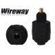 WIREWAY OPTICAL JACK TO TOSLINK ADAPTER