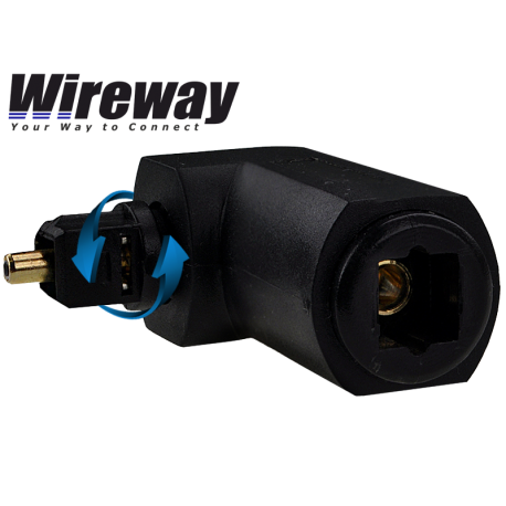 WIREWAY 90 ANGLE ROTATING TOSLINK ADAPTER