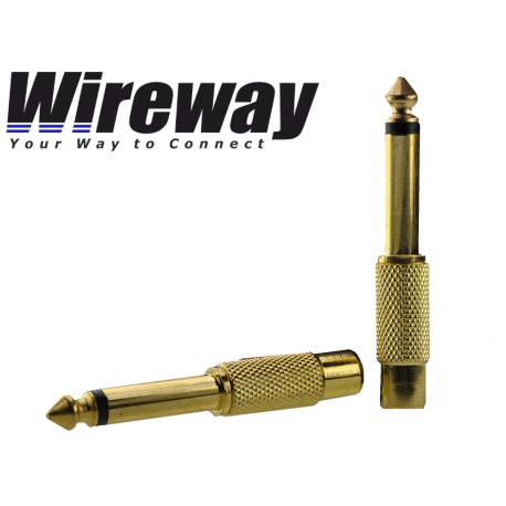 WIREWAY RCA TO JACK 6,3MM ADAPTER